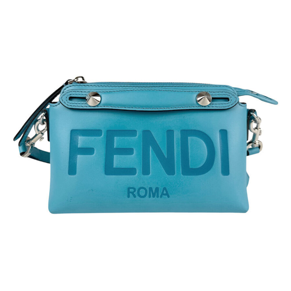 Fendi By the Way Leather Shoulder Bag Blue